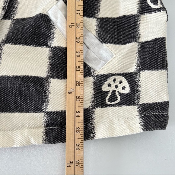 Urban Outfitters REI Wide Sleeve Open Wrap Oversized Jacket Womens XS/S Checker - Picture 14 of 15